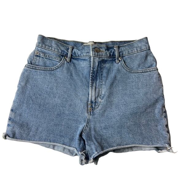 Everlane Way High Rise Raw Hem Denim Short Size 27 - Picture 2 of 11